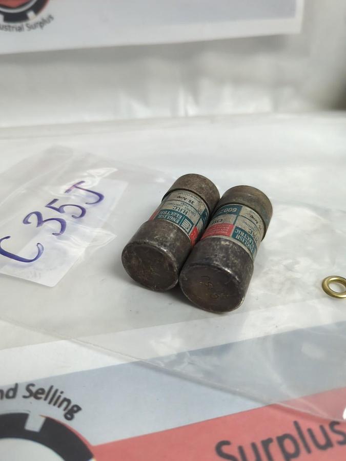 Used ENGLISH ELECTRIC,C35J,ENERGY LIMITING 35 AMP FUSE LOT OF 2 PRE-OWNED