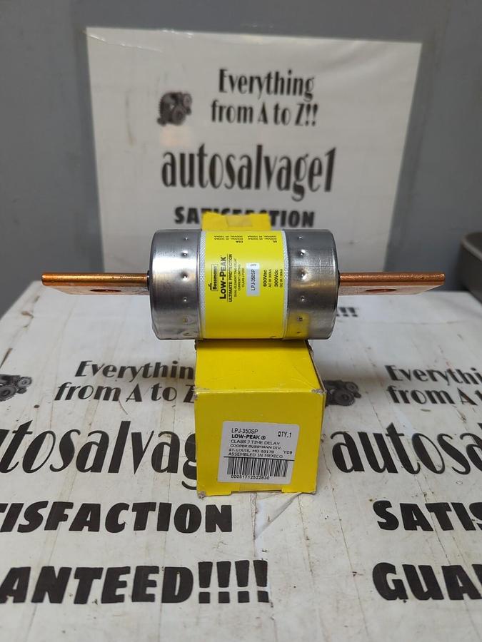 COOPER BUSSMANN,LPJ-350SP,LOW-PEAK350 AMP CLASS J TIME DELAY FUSE NOS