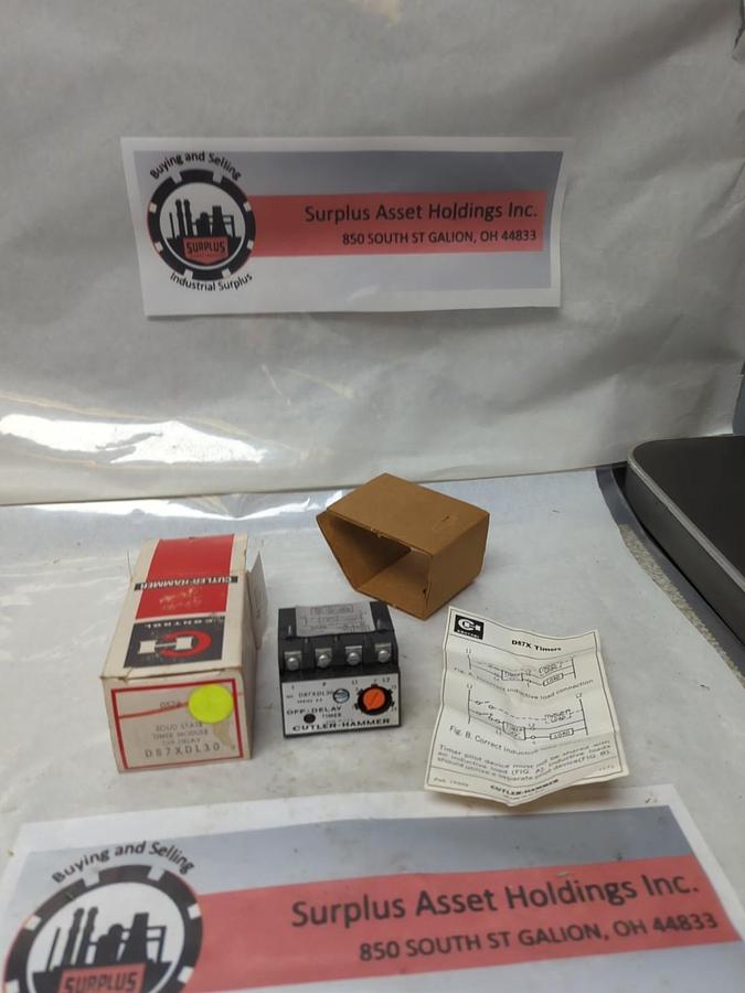 CUTLER HAMMER,D87XDL30,SOLID STATE TIMER MODULR OFF DELAY NOS