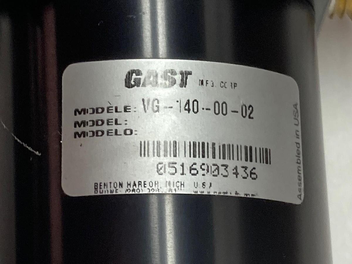 Used Gast,VG-140-00-02,Vacuum Generator