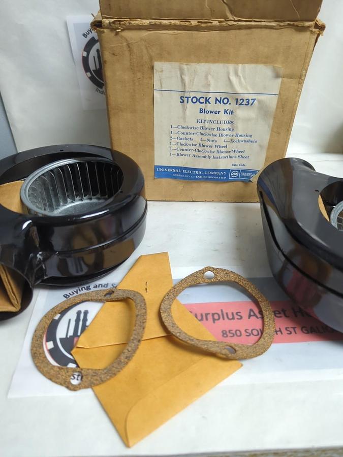 UNIVERSAL ELECTRIC,1237 BLOWER KIT CLOCKWISE/COUNTER-CLOCKWISE NOS