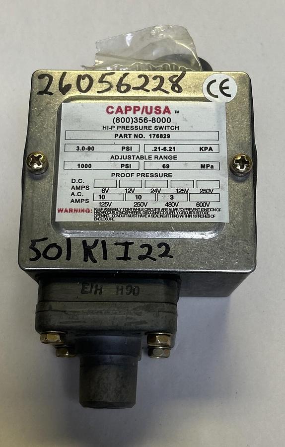 HONEYWELL CAPP USA,176829,PRESSURE SWITCH REFURBISHED