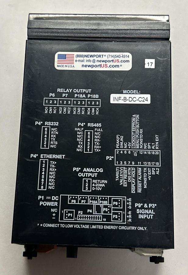 Used NEWPORT ELECTRONICS,INF-B-DC-C24,UNIV INPUT METER