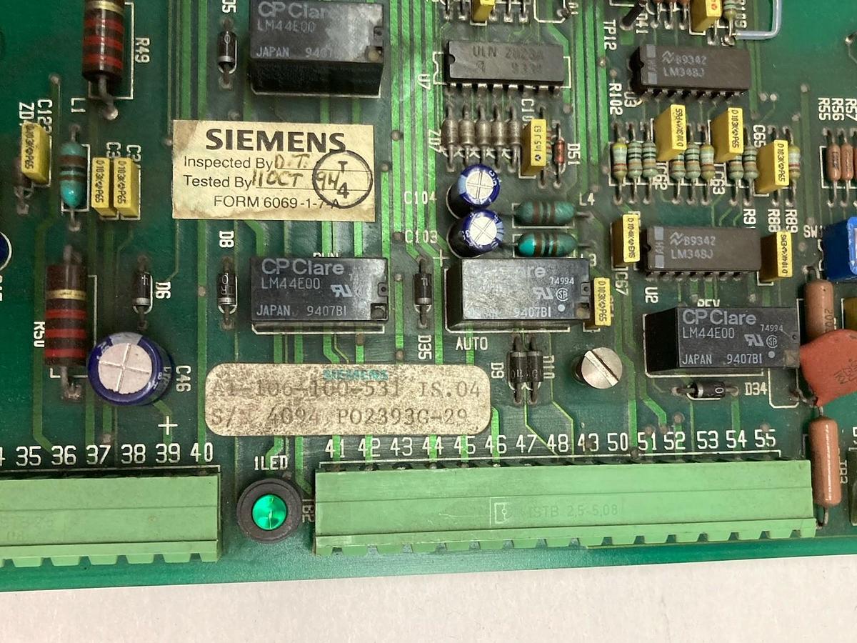 Used Siemens,A1-106-100-531 IS02,PC Circuit Board