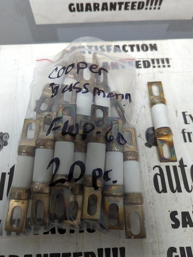 COOPER BUSSMANN,FWP-60,SEMI-CONDUCTOR60 AMP FUSES LOT OF 20 NOS