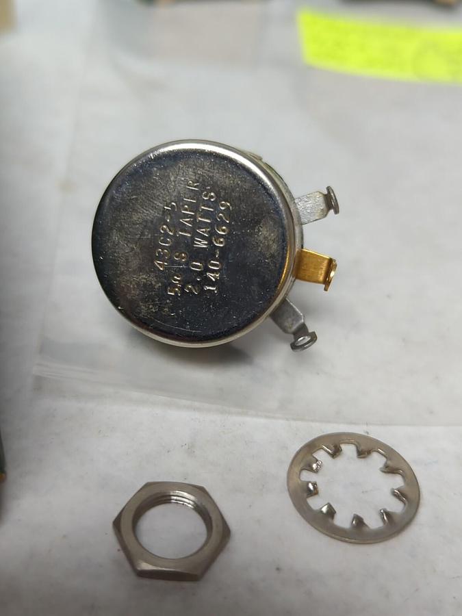 CLAROSTAT,43C2-5,2-WATT POTENTIOMETER 375-225 LOT OF 4 NOS