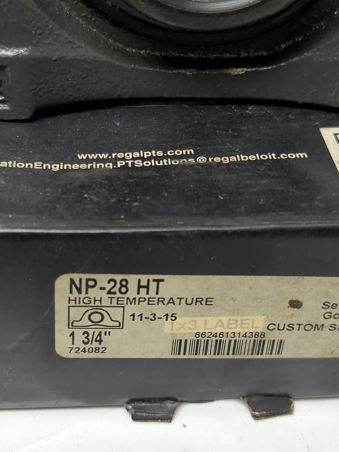SEALMASTER,NP-28HT,HIGH TEMP PILLOW BLOCK BEARING 1-3/4 INCH BORE NOS