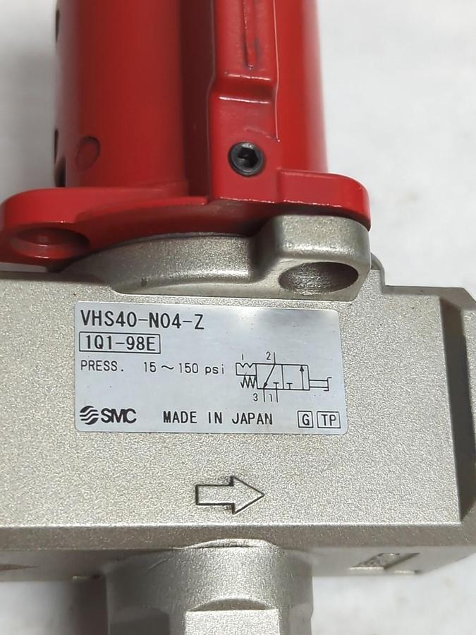 Used SMC,VHS40-N04-Z,LOCKOUT VALVE 15-150PSI PRE-OWNED