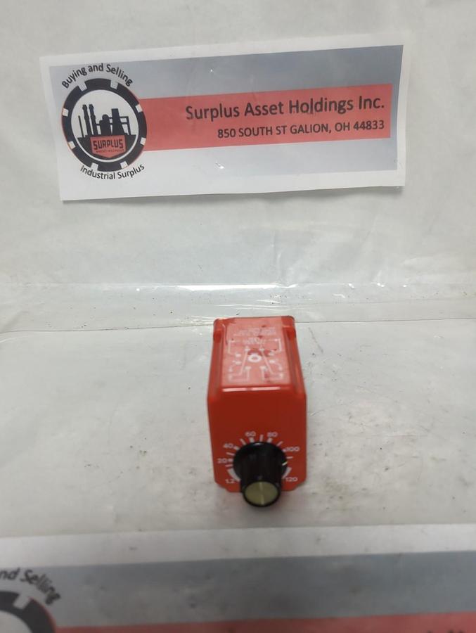 Used NATIONAL CONTROLS,T1K-120-461,SOLID STATE TIMER 1.2-120 SECONDS PRE-OWNED