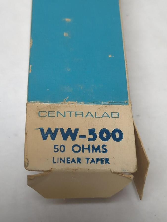CENTRALAB,WW-500,POTENTIOMETER 50 OHMS