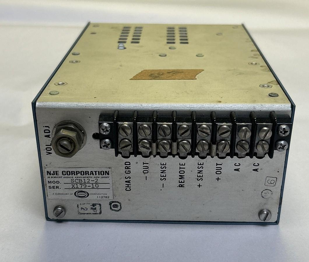 Used NJE CORPORATION,SCB12-2,POWER SUPPLY