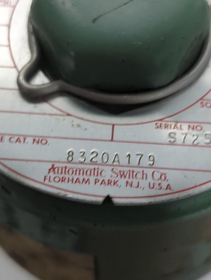 Used ASCO,8320A179,SOLENOID 1/4 INCH 10.5 WATTS PRE-OWNED