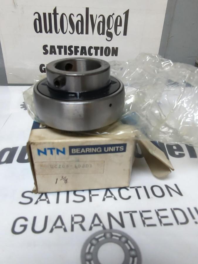 NTN,UC206-102D1,1-1/8 INCH BORE INSERT BEARING NOS