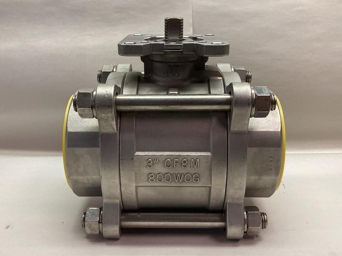 Sharpe,3 Inch CF8M,Steel Ball Valve 800 WOG 1-4408 PN50
