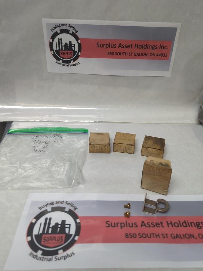 WESTINGHOUSE,966-496-F,TYPE MW OVERLOAD THERMAL HEATER RELAY LOT OF 4 NOS