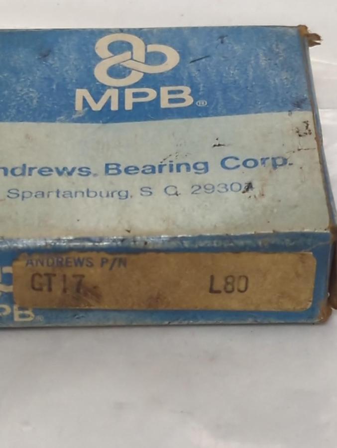 ANDREWS,GT17,BALL THRUST BEARING LOT OF 2 NOS