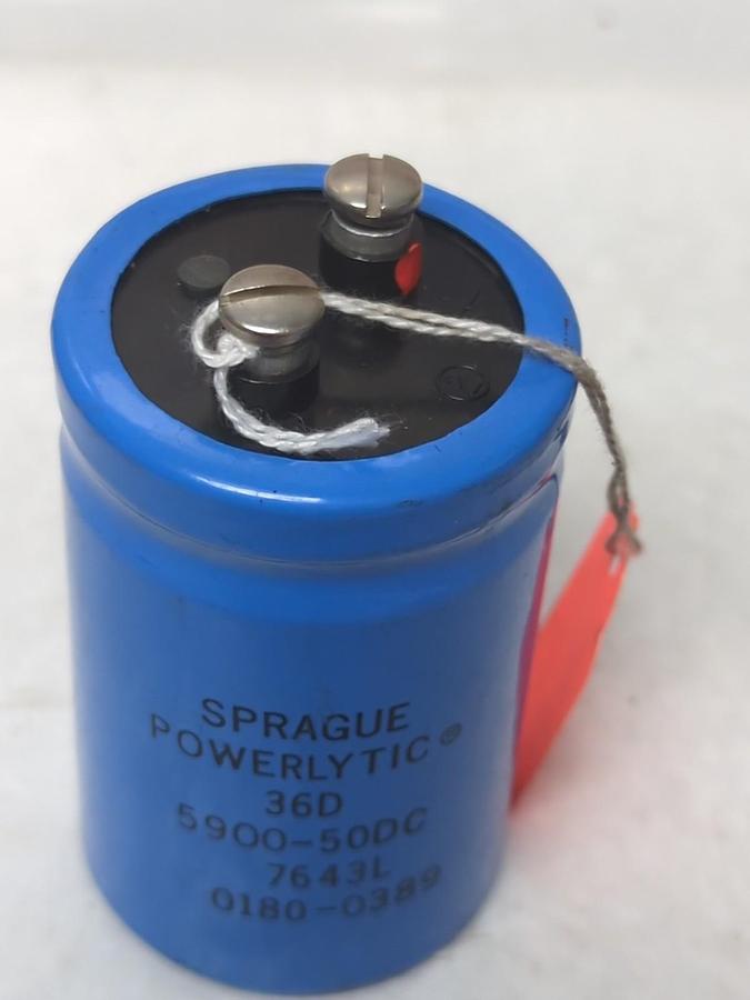 Used SPRAGUE,36D,POWERLYTIC CAPACITOR 5900-50DC PRE-OWNED