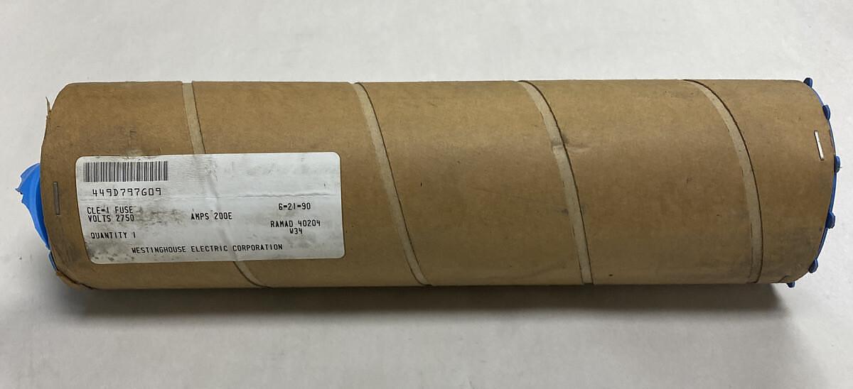 Used Westinghouse,CLE-1,Fuse 449D797G09 200E 2750V NOS