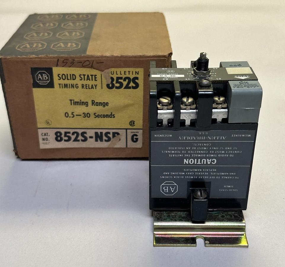Used ALLEN BRADLEY,852S-NSB,SOLID STATE TIMING MODULE NEW