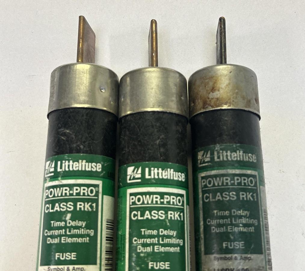 Used LITTELFUSE,LLSRK100,FUSE 100A 600V LOT OF 3
