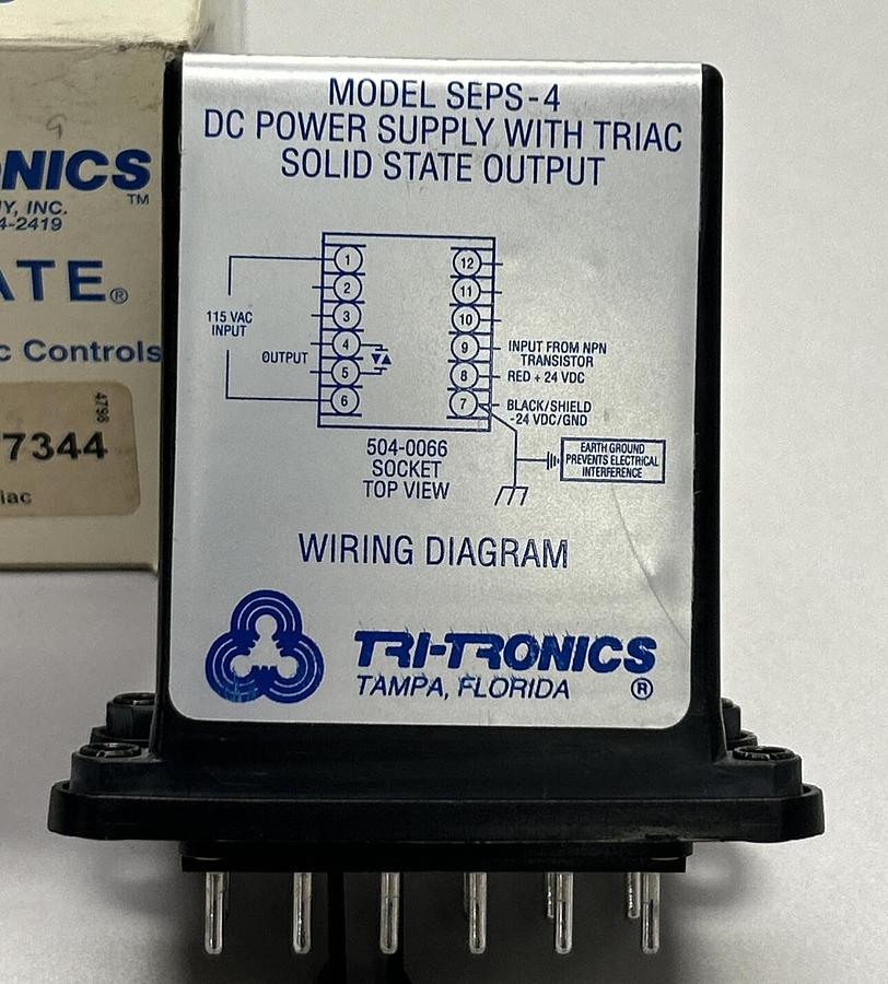 Used TRI-TRONICS,SEPS-4,POWER SUPPLY NEW