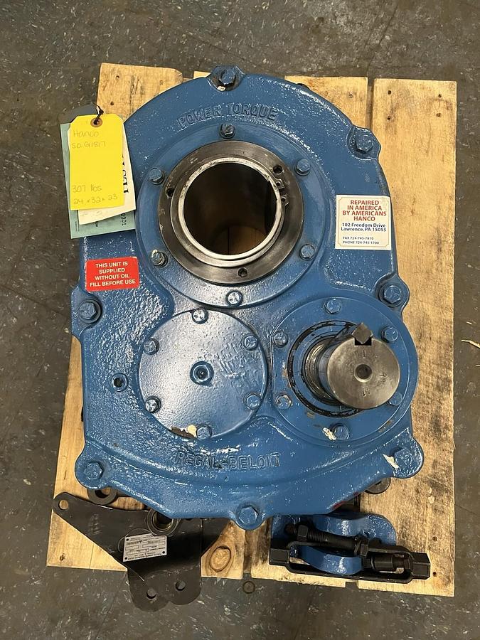 Used FOOTE JONES,PT6307,GEAR REDUCER RATIO 25:1 30HP 70 RPM