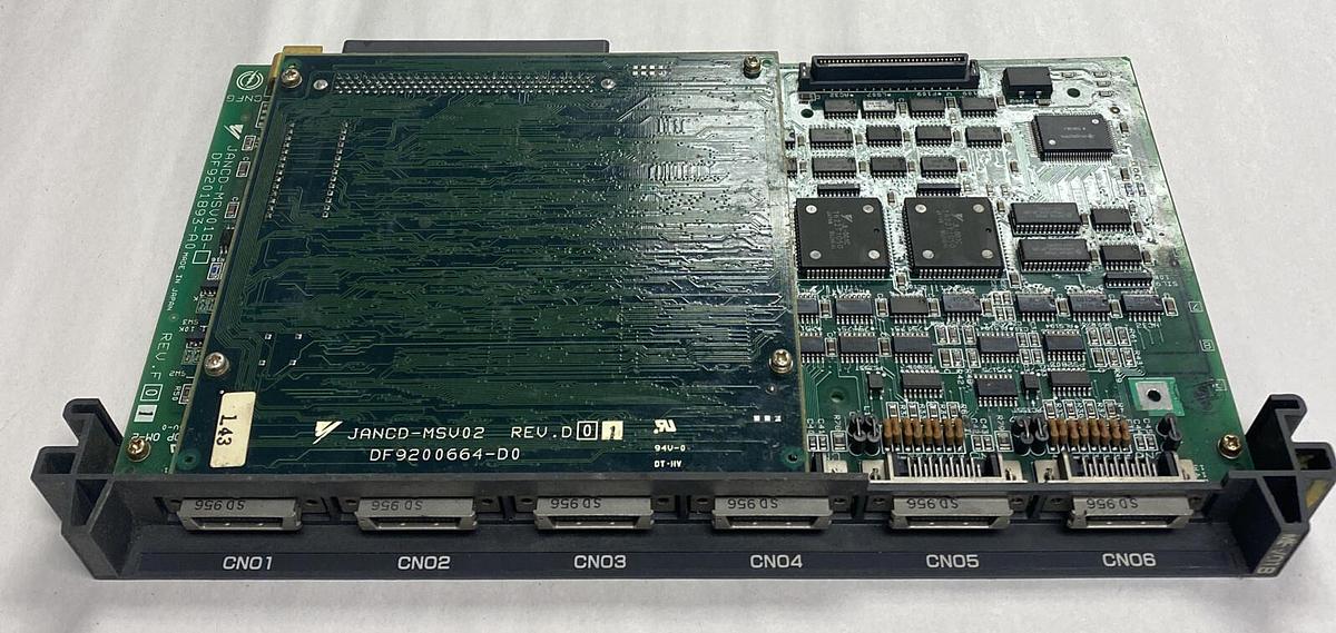 Used YASKAWA,JANCD-MSV01B W/ JANCD-MSV02, MOTOMAN ROBOTICS CONTROL BOARD