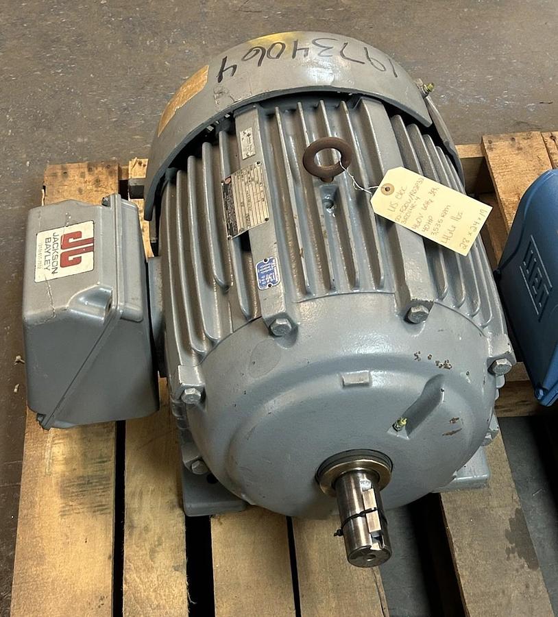 Used US ELECTRIC,F206/R02P32R014R-4,MOTOR 40HP 3535RPM 460V 3PH 324TS FRAME