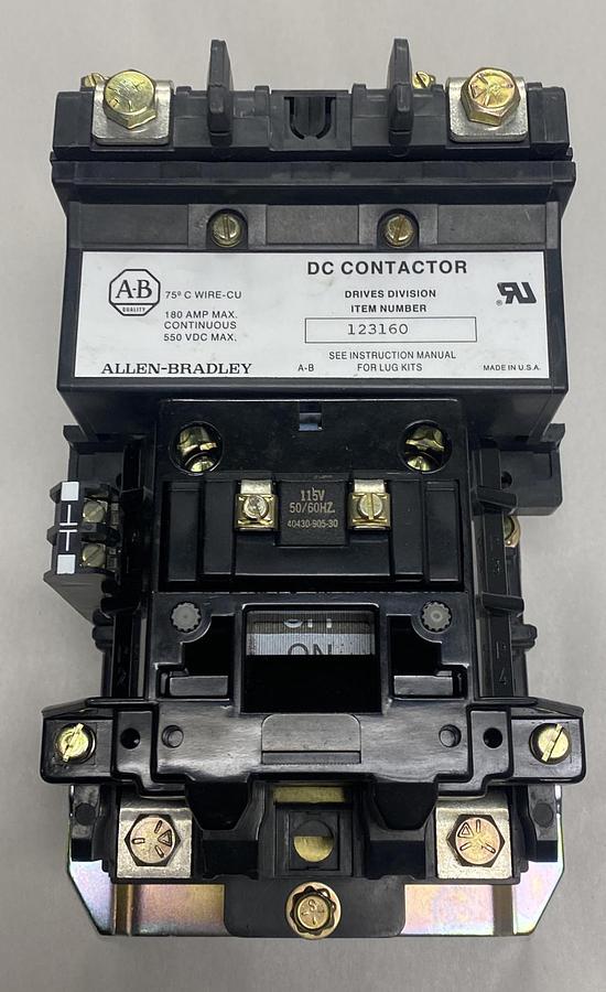 Allen Bradley,123160 DC,Contactor 180A 550VDC NOS