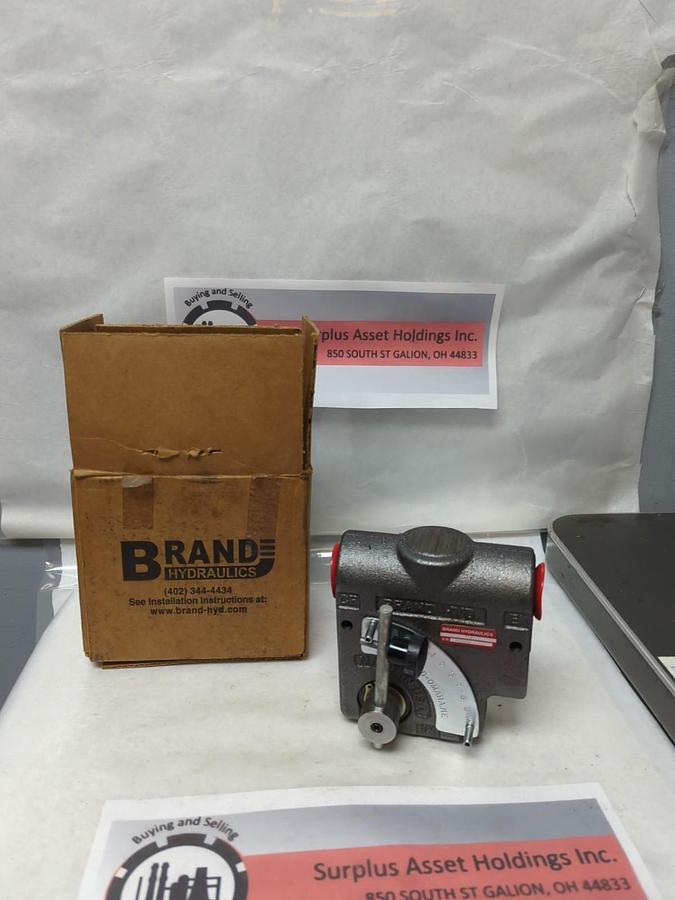 BRAND HYDRAULICS,FC51-3/4,INLINE ADJUSTABLE CONTROL VALVE NOS