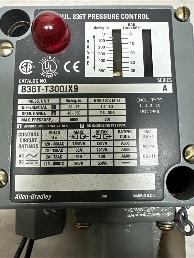Allen-Bradley,836T-T300JX9,Pressure Control