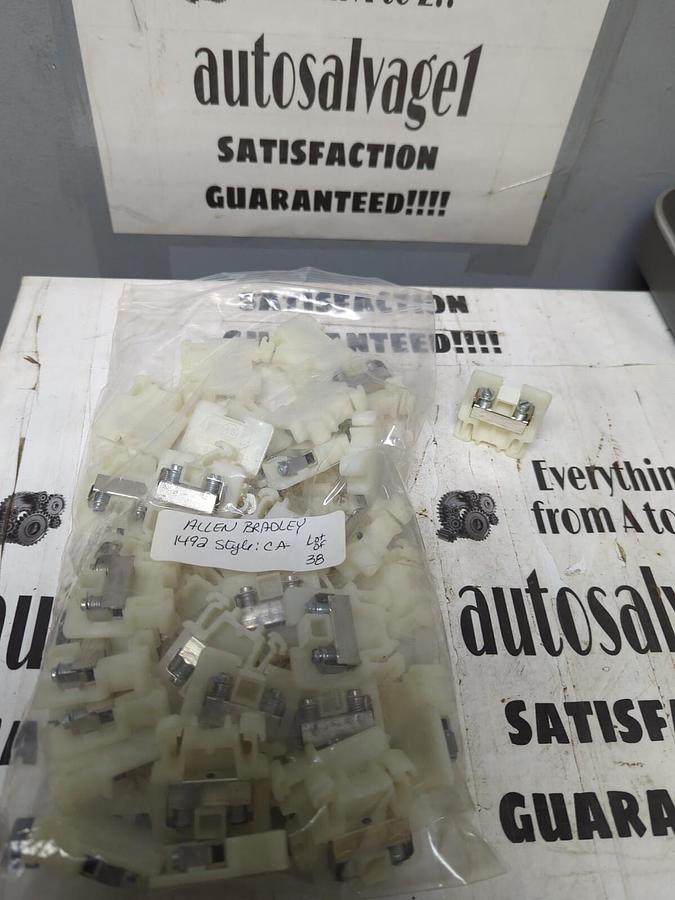 ALLEN BRADLEY,1492,STYLE CA TERMINAL BLOCK LOT OF 38 NOS