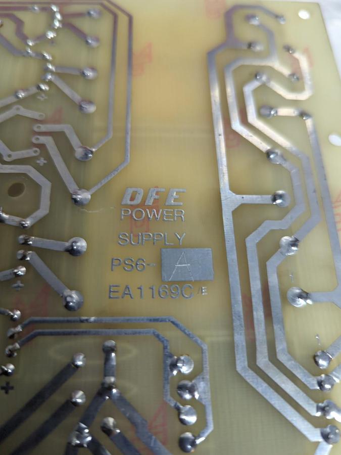 Used DFE,PS6-A/EA1169C,POWER SUPPY BOARD PRE-OWNED