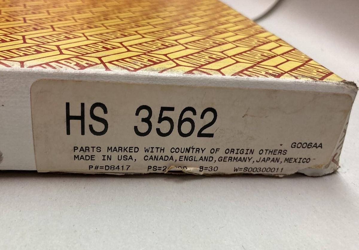 Used Napa,HS 3562,Head Gasket Set