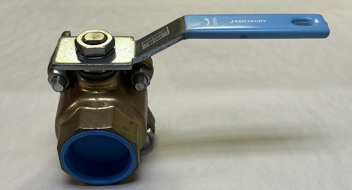 JAMESBURY,1136TTC0,BALL VALVE 1-1/2INCH NOS