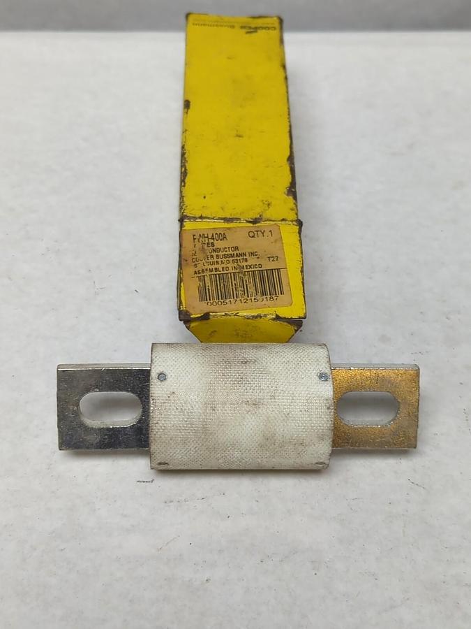 COOPER BUSSMANN,FWH-400A,SEMI-CONDUCTOR 400 AMP FUSE NOS