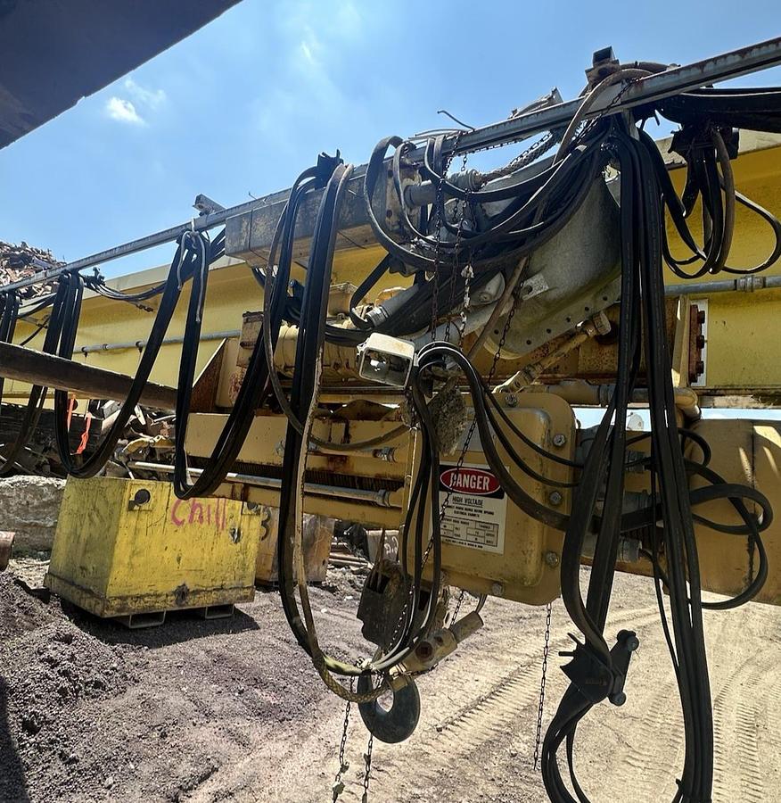 Used 7.5 Ton Detroit Overhead Crane Hoist w/32' 8" Beam