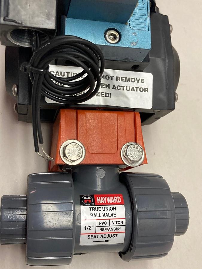 Pipe-Valves,04290,Pneumatic Positioner w/Mac Valve & Hayward 1/2 Inch NPT Valve