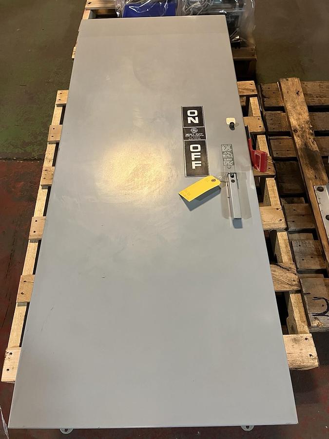 Used GE,TH3365J,Indoor Fused Safety Disconnect Switch 400 Amp 600 VAC 3PH