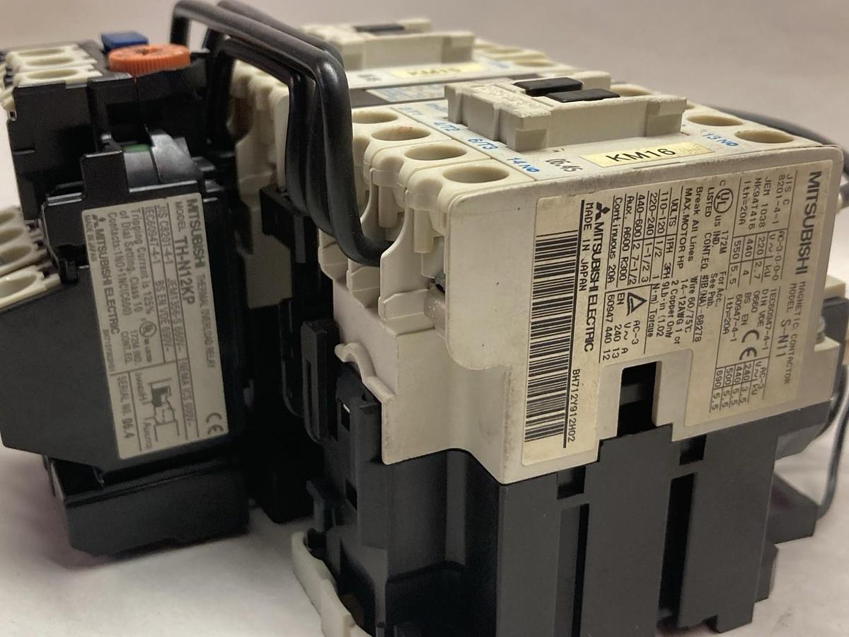 Used Mitsubishi,S-N11,Electronic Contactor w/TH-N12KP Thermal Relay
