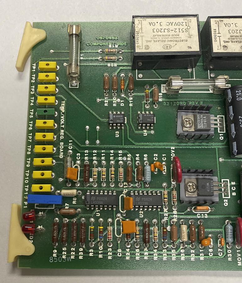 Used MARKEM,3312090,TEMPERATURE VOLT REGULATOR PC BOARD
