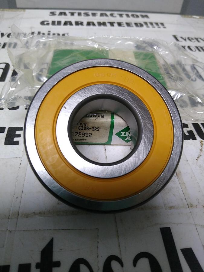 INA,6306-2RS,Single Row Ball Bearing NOS