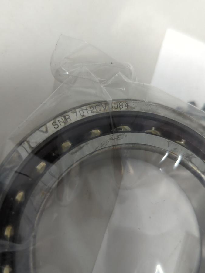 SNR,7012CVDUJ84,PRECISION ANGULAR CONTACT BEARING LOT/SET OF 2 NOS