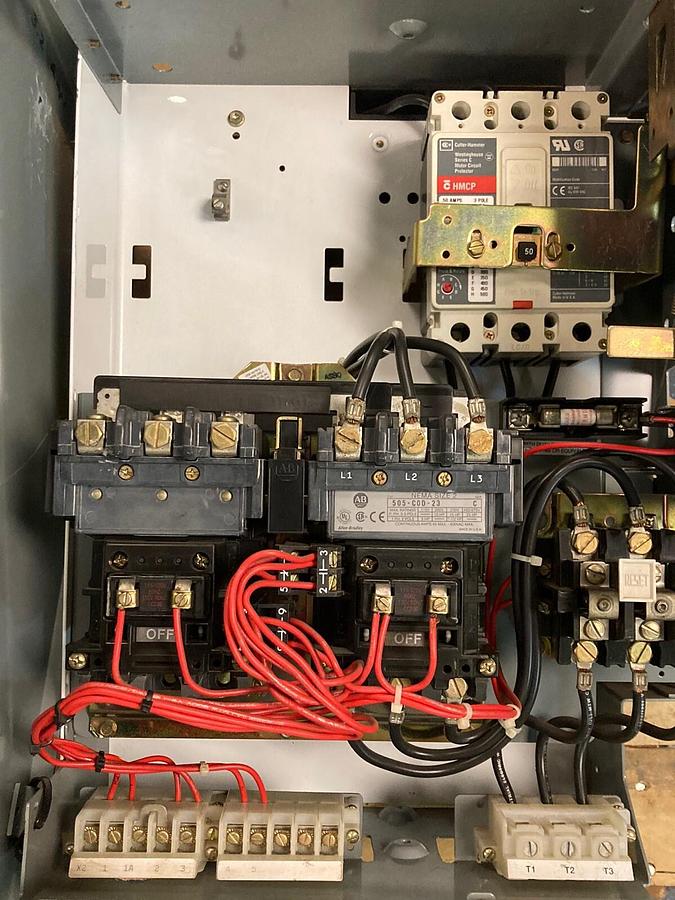 Used Allen-Bradley,2107B,Size 1 MCC 20 Inch REVERSING Starter Feeder Bucket