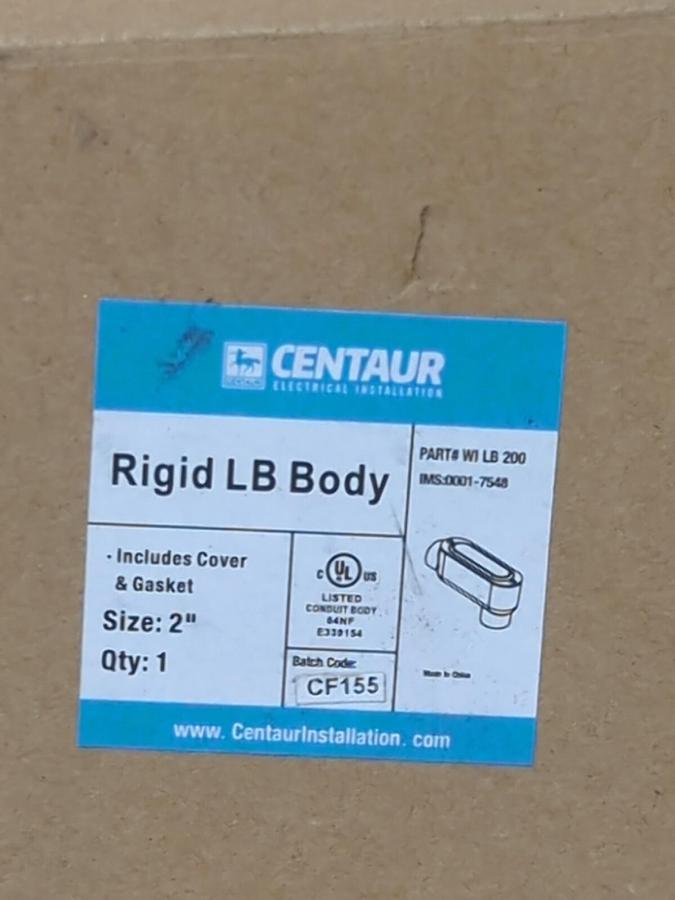 CENTAUR,WI LB200,RIGID LB BODY 2 INCH NOS