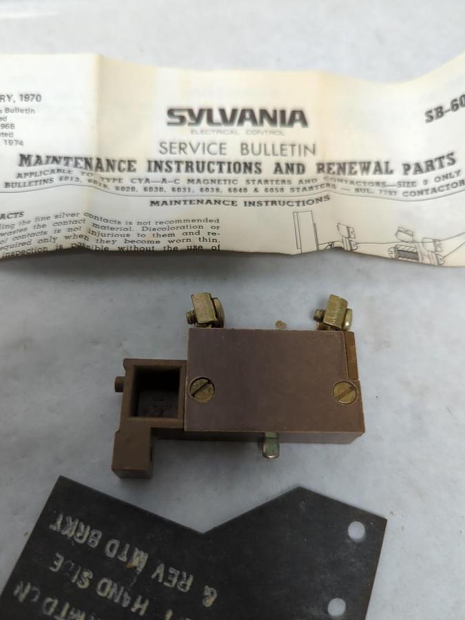 SLYVANIA-CLARK,CYA 30-11,SERVICE KIT FOR TYPE CYA STARTER NOS