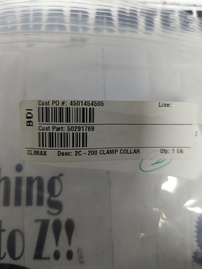 CLIMAX,2C-200,2 PIECE SHAFT/CLAMP COLLAR 2 INCH BORE LOT OF 2 NOS