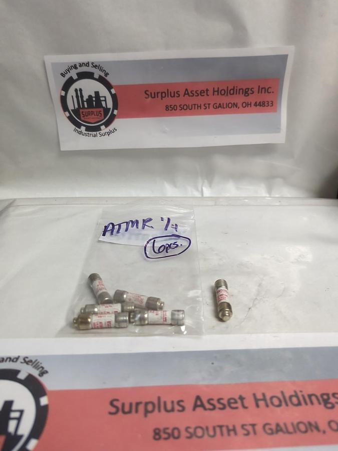 Used FERRAZ SHAWMUT,ATMR1/4,CLASS CC 1/4 AMP FUSE LOT OF 6 PRE-OWNED