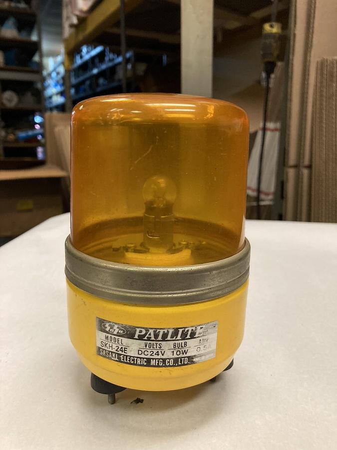 Used Patlite,SKH-24EA,Signal Tower Rotating Beacon Light