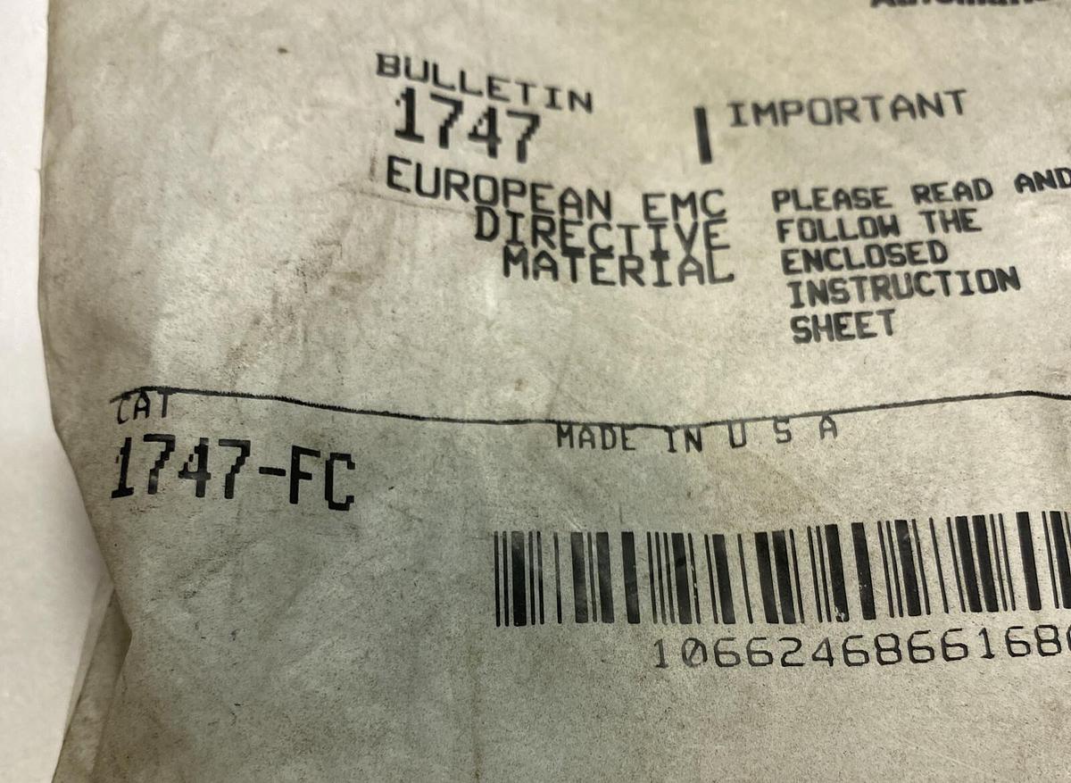 Used ALLEN BRADLEY,1747-FC,SER A FERRITE COLLAR NEW